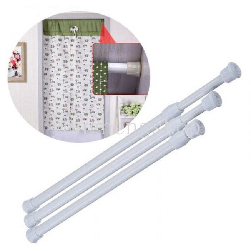 Tiang Tirai Shower / Lemari Pakaian Multifungsi Adjustable Extendable Untuk Kamar Mandi