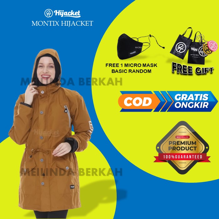 HIJACKET MONTIX IMPERIAL - HIJAKET SERIES ORIGINAL JAKET HOODIE ANTI AIR  OUTERWEAR WANITA  JAKET PA