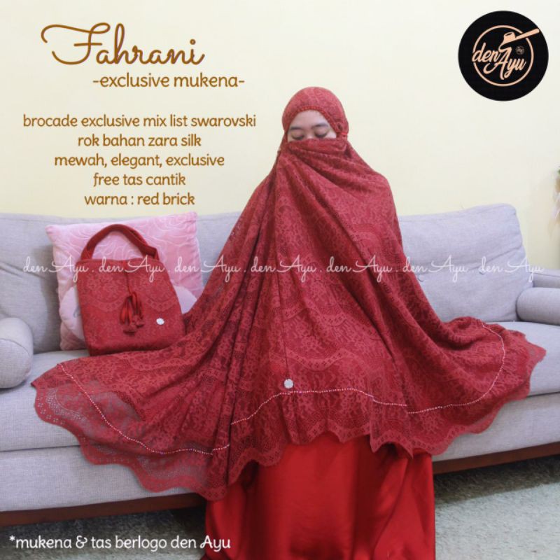 Fahrani Mukena / Mukena lace / Mukena brukat/ Mukena Idul Fitri