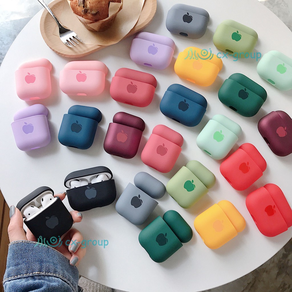 Casing Hard Case Pc Dengan Logo Untuk Apple Airpods 1 / 2 / Pro