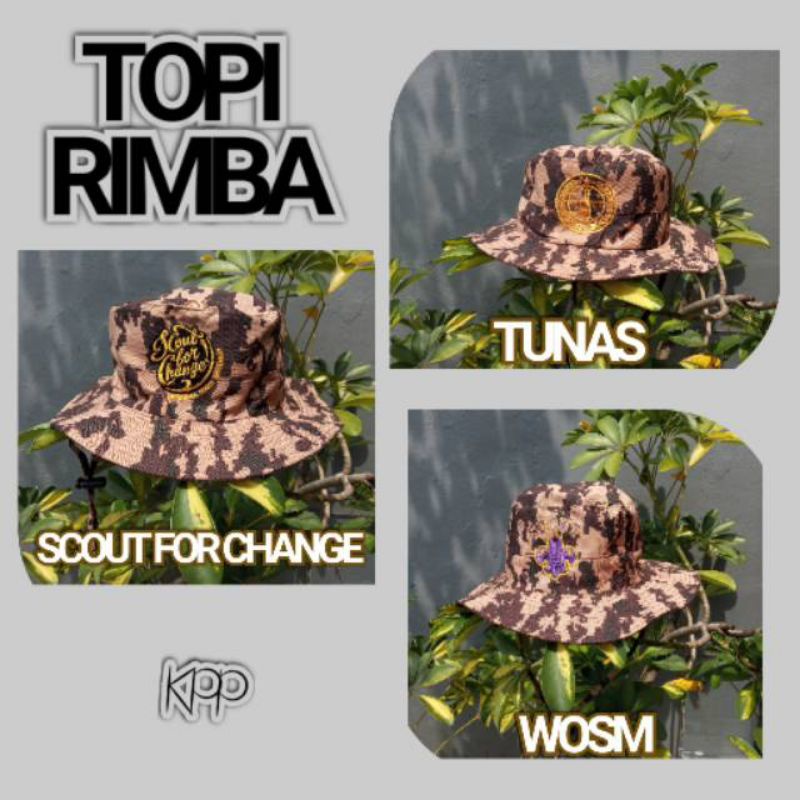 TOPI RIMBA LORENG PDL PRAMUKA ( COD )