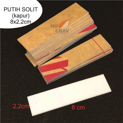 

Bahan Akrilik Nama Dada 8x2,2cm Name Tag WARNA PUTIH KAPUR