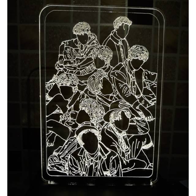 

Lampu akrilik / acrylic grafir / engrave sketch