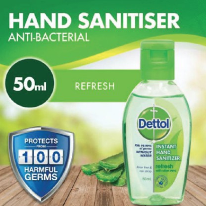 Hand Sanitizer 50ml &amp; 100ml 75% alkohol Wash Free Desinfeksi 99.9% Aman untuk Kulit