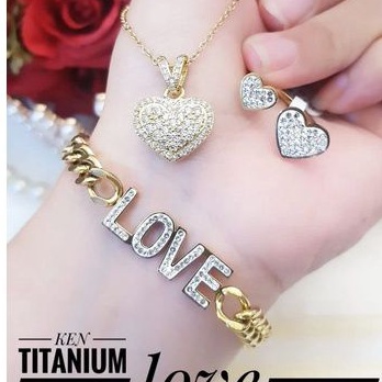 TiTanium set perhiasan wanita E31