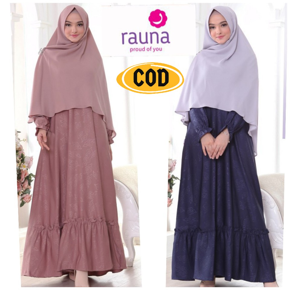 Dress Syar'i Rauna / Rk - 136 / Rk- 137 / Fashion Wanita Muslim