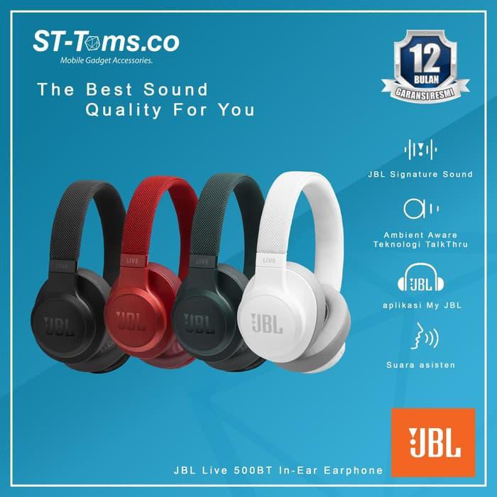 Dijual JBL Live 500BT / 500 BT Wireless Over Ear Headphone - Putih Limited
