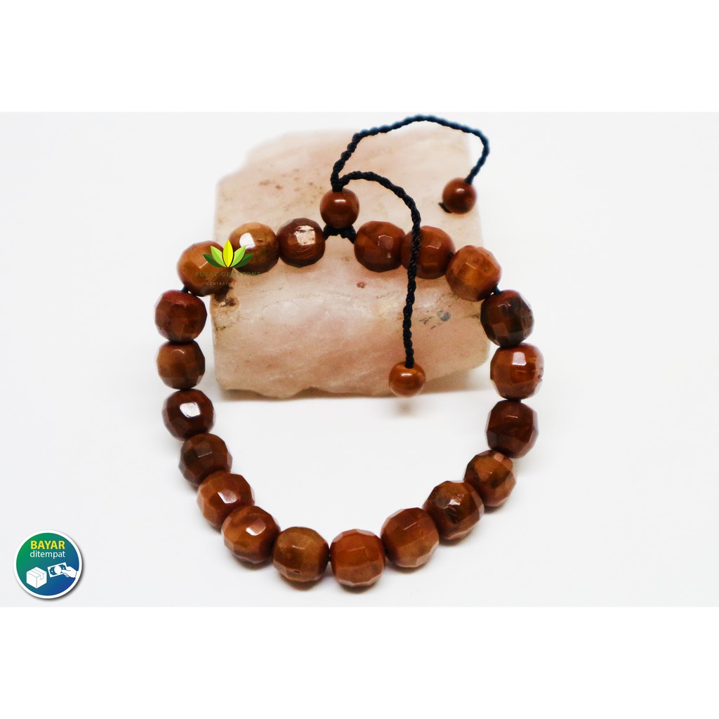 Gelang Kokka Kaukah 8 mm Model Bulat Cutting / Gelang Terapi Kesehatan [ Bisa Bayar ditempat