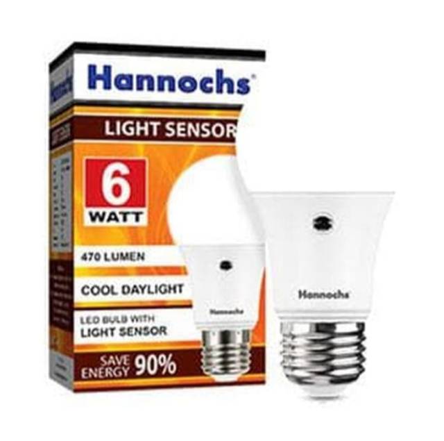 Lampu Led Sensor Cahaya Hannochs / in-Lite 6Watt / 9Watt / 11Watt Cahaya Putih