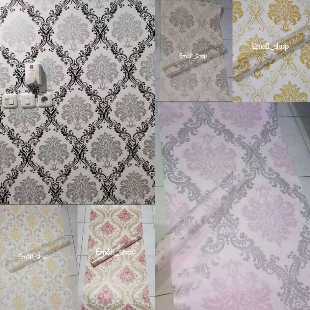 WALLPAPER STICKER DINDING MOTIF BATIK