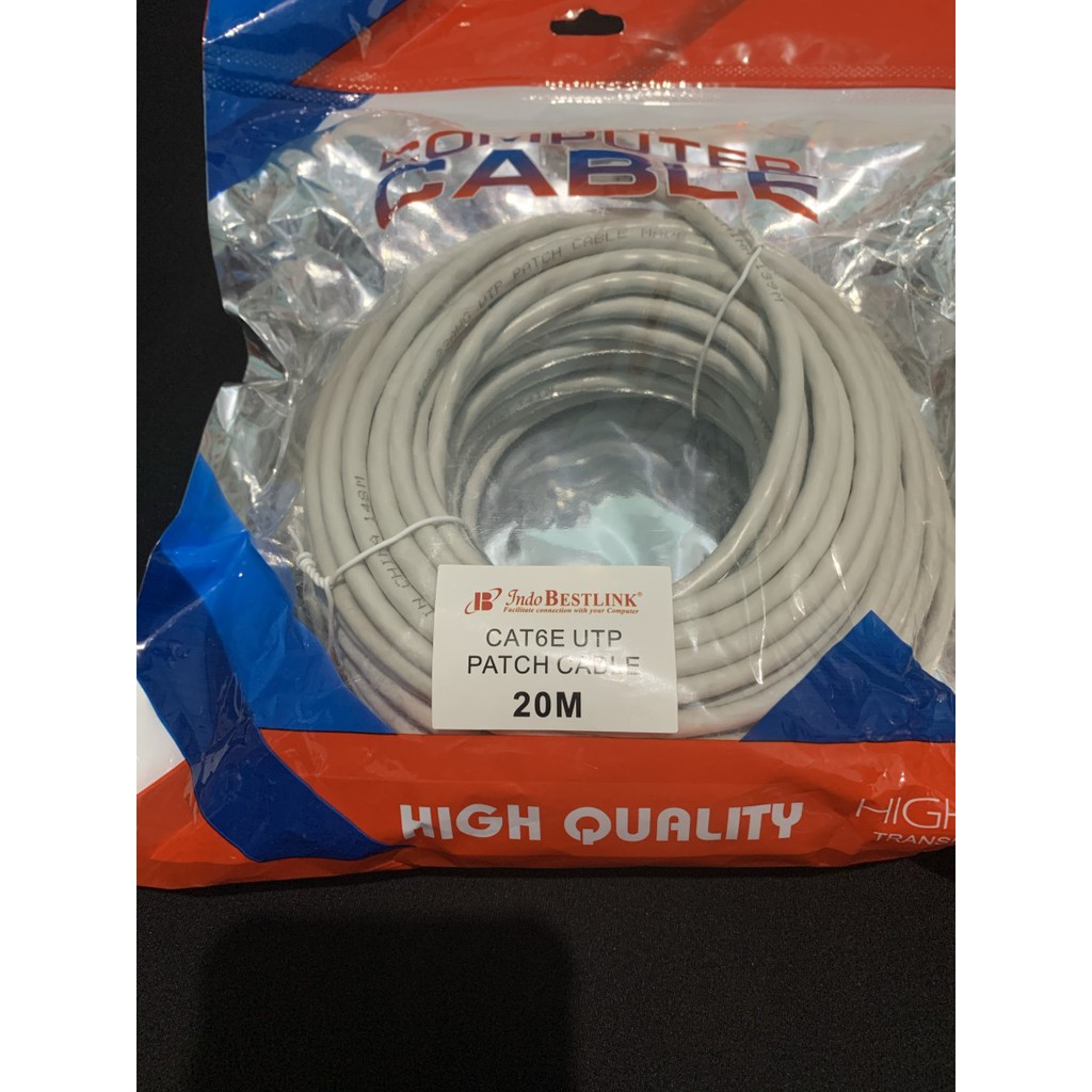 KABEL LAN 20 METER CAT6 / UTP / HIGH QUALITY - BESTLINK