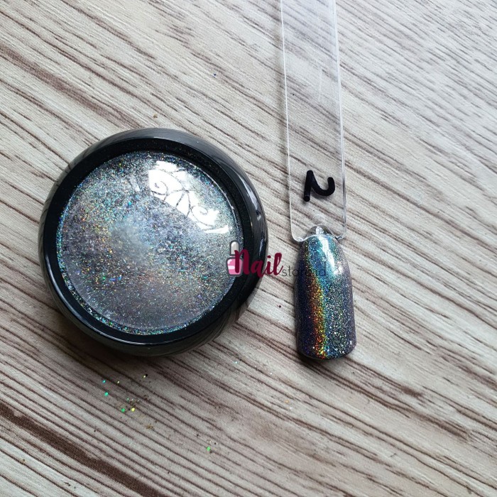 PREMIUM BUBUK HOLOGRAM #02 (HOLOGRAM POWDER NAIL ART NAIL POWDER
