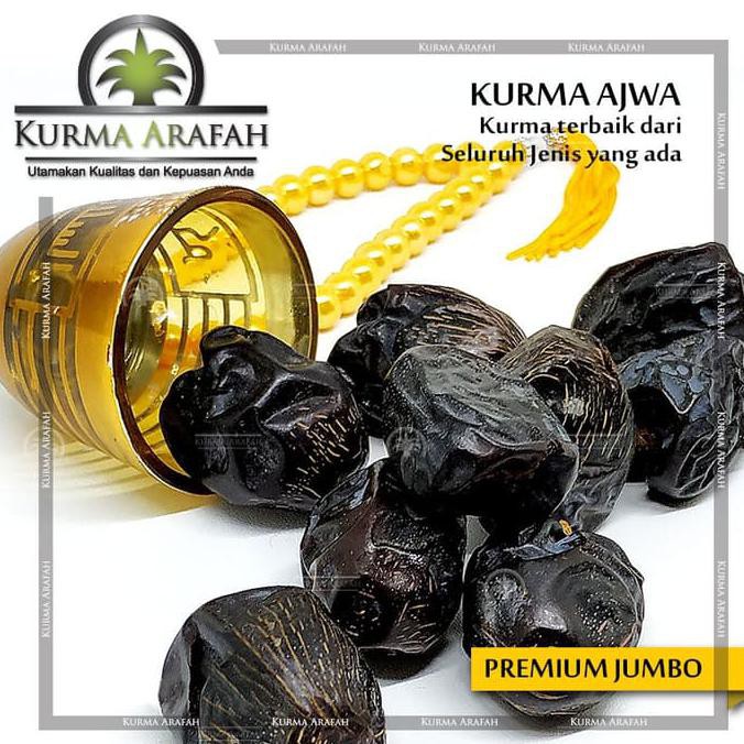 

Silahkan Order Kurma Ajwa Premium 500Gr Kualitas Super Asli Madinah Nabi Rosul Besar