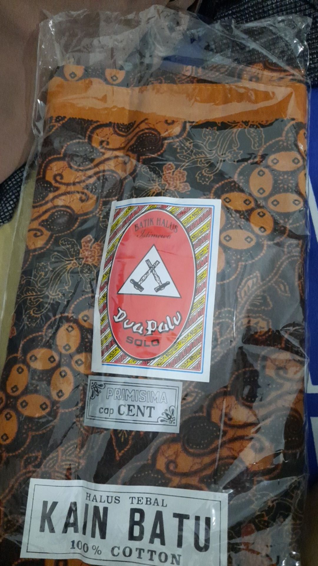 Kain Batik / Kain Panjang Dua Palu Solo Cap Cent 1.9 X 1 Meter