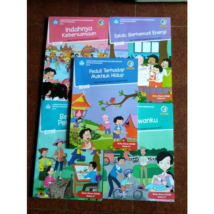 

❤BISA COD❤ Buku Paket Tematik Tema 1.2.3.4.5 Kelas 4 SD/MI Semester 1 Krklum 2013