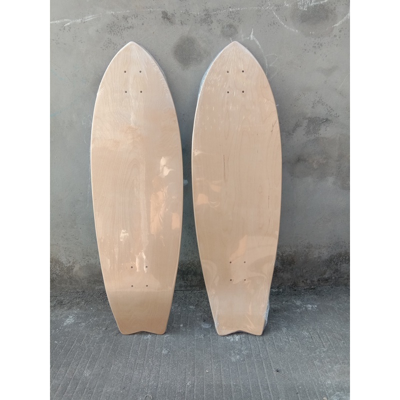 Dek Papan Seluncur Panjang double warped Bahan Maple Ukuran 31x10 Inci