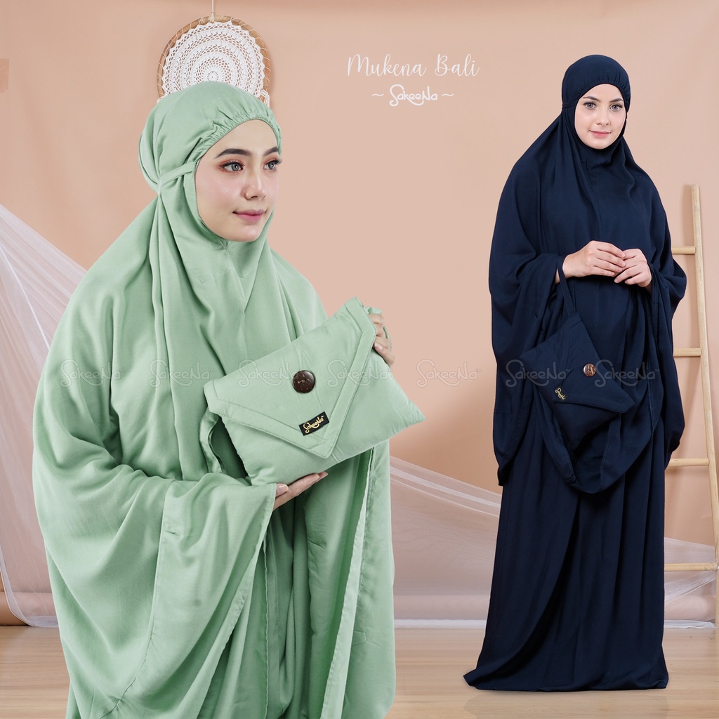 Mukena Bali SakeeNa Premium Dewasa Jumbo Polos