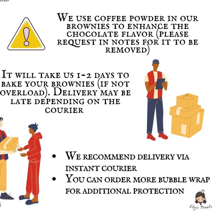 

Berkualitas! Fudgy Brownies by Elsy.treats/Brownies Panggang Sekat/ Hampers Makanan Kue/Hadiah Wisuda !!