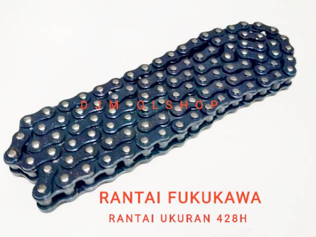 RANTAI MOTOR 428H 128-130-140 FUKUKAWA BLACK