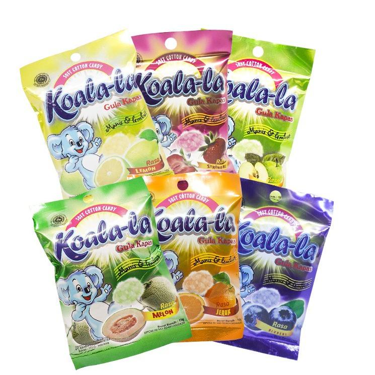 

15 KOALA-LA KAPAS CANDY 1 PACK (ISI 10 PCS) SOFT COTTON CANDY PERMEN GULA x21≦