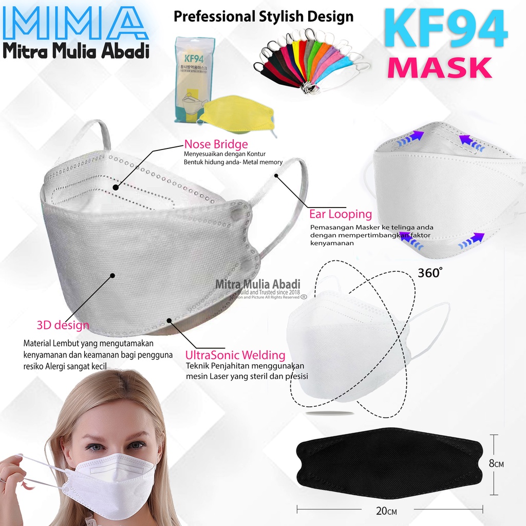 Masker KF94 Korea Style 10 PCS I Masker 4Ply Medis Korea Style KF94