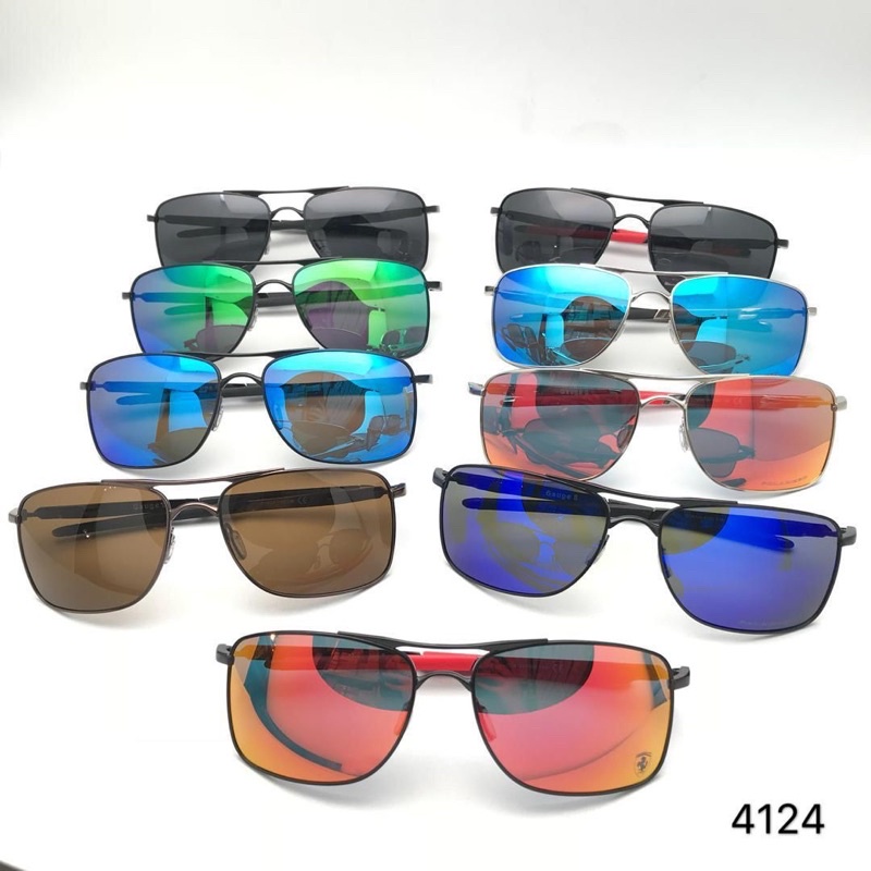 KACAMATA SUNGLASS OXKLEY GAUGE 4124 PREMIUM QUALITY BAHAN BESI TITANIUM POLARIS POLARIZED POLAR SIAN