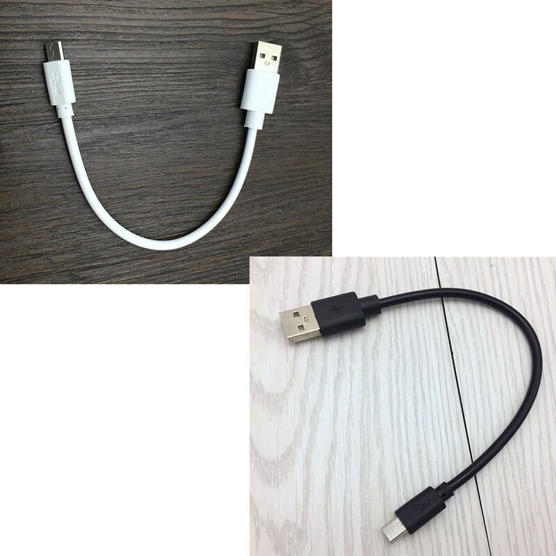 KABEL CHARGER POLOS PENDEK POWERBANK 15 CM FOR MICRO USB HITAM / PUTIH