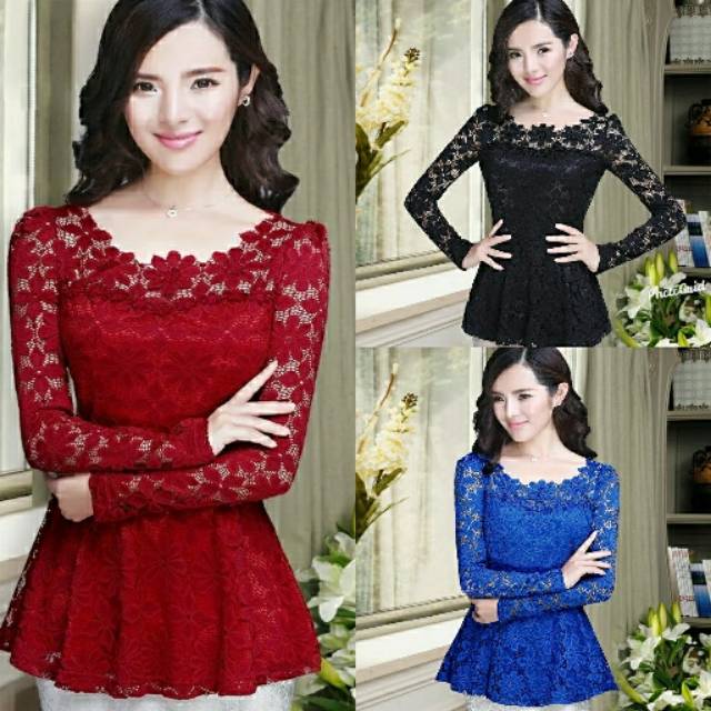 Blouse brukat Cindy renda