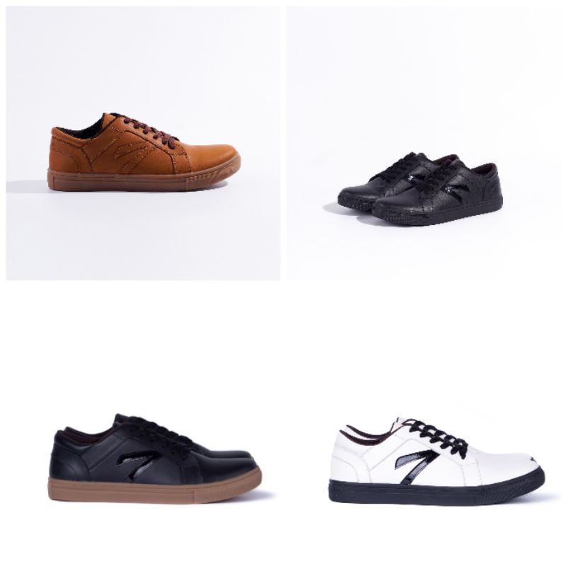 SEPATU SNEAKERS PRIA KULIT Aregon Low Series