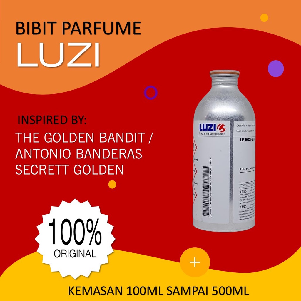 Bibit Parfum Luzi THE GOLDEN BANDIT INSPIRED A B GOLDEN SECRET MAN