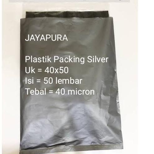 

☊ plastik packing silver 40x50-plastik bungkus paket-plastik olshop-online shop-hd packing ✿