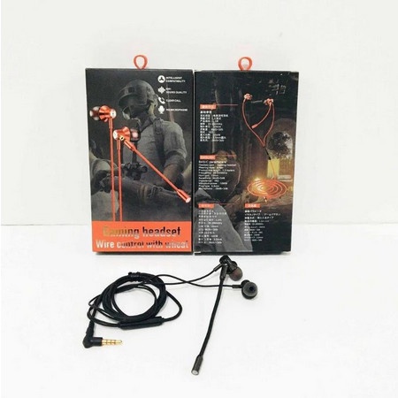 MC-37 Headset Gaming In-Ear Earphone Game Plus Mic Wire Control MC37