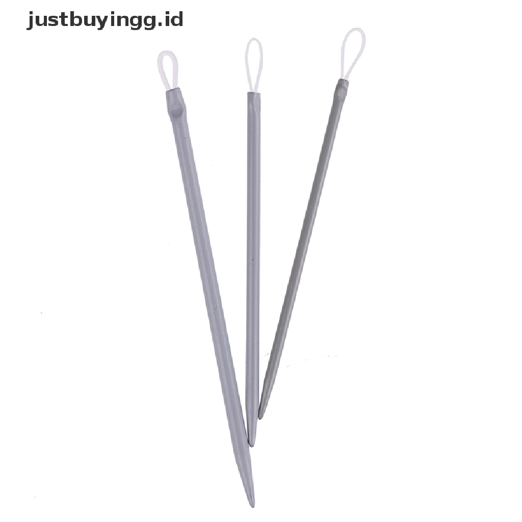 3pcs / Set Jarum Benang Wol Rajut Bahan Nilon Tebal