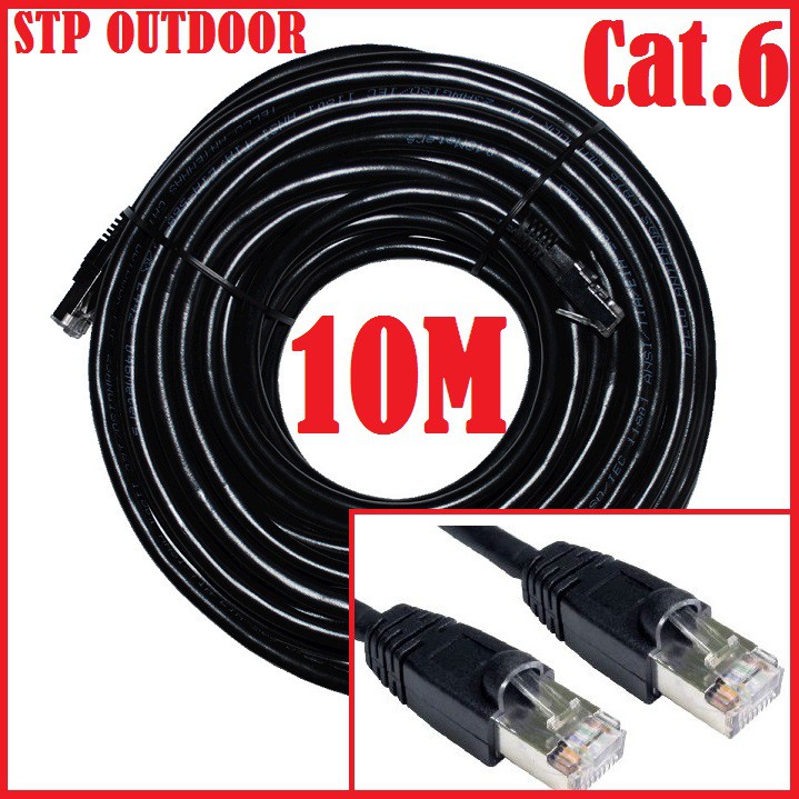 Kabel LAN OUTDOOR STP CAT6 10Meter FTP 10M Outdoor 10 Meter