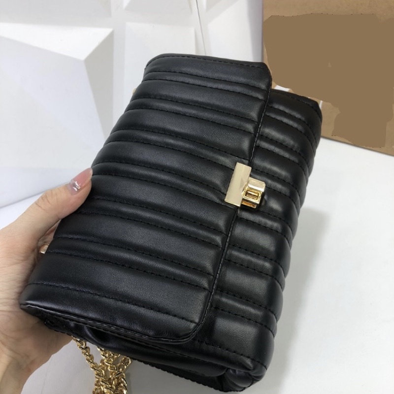 Tas Wanita Lattice Bag Tas Selempang Sling Bag Push Lock Import Tas Bahu Wanita Berkualitas RZ Bag