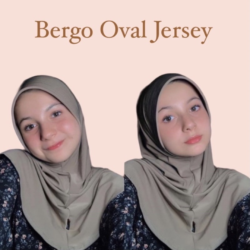 ( BERGO OVAL DASYA ) JILBAB SEKOLAH JILBAB INSTAN JERSEY BERGO JERSEY BERGO DASYA