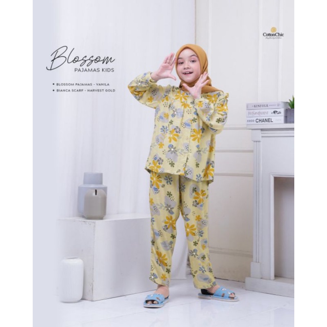 [AGEN RESMI] COTTON CHIC BLOSSOM PAJAMAS KIDS PIYAMA ANAK PEREMPUAN