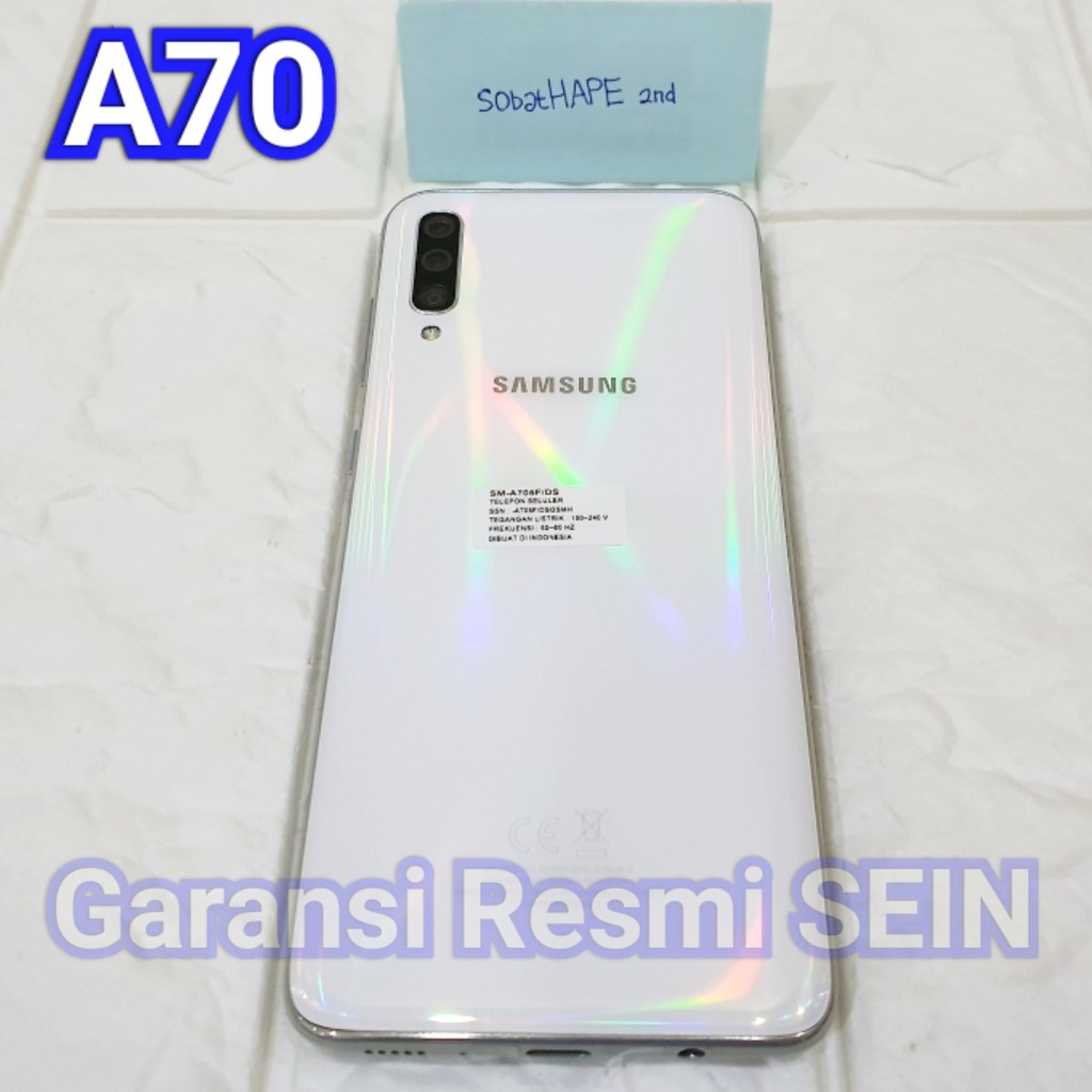 CUCI GUDANG PROMO HP MURAH HP Samsung Galaxy A70 128gb Resmi SEIN Original Dual Sim 2nd Fullset - HP