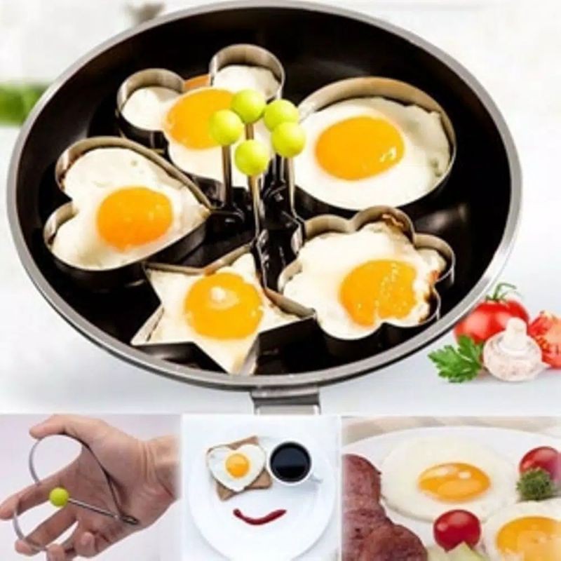 Cetakan Telur Karakter | Egg Mold Telur Ceplok Pancake Cetakan Telor Ring Cutter Bulat