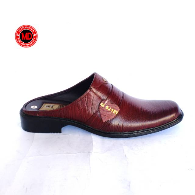 MANDIENS - SJ181 Sepatu Sandal Selop Kulit Sapi Asli Original Medali Export Quality