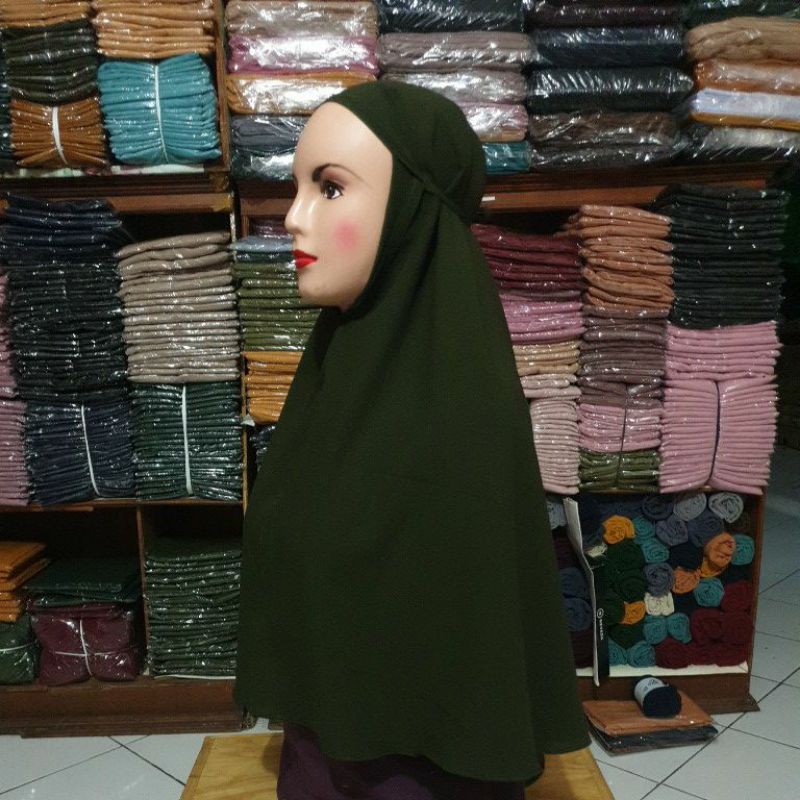 HIJAB INSTAN BERGO MARYAM DIAMOND-OLIVE