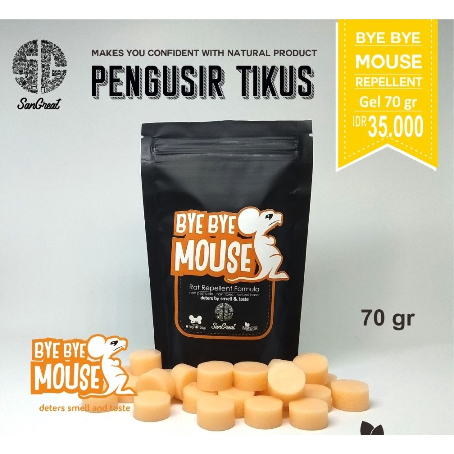 70gram Bye bye mouse bye bye Rat bye bye tikus Gel pengusir tikus, usir tikus basmi tikus 70 gr