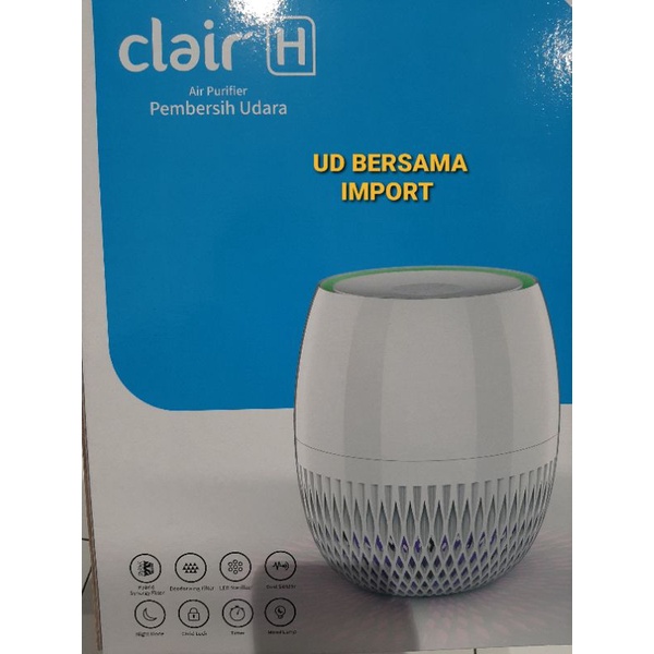 air purifier CLAIR H penyaring udara 4 TAHAPAN 99.8% FILTER HEPA KOREA