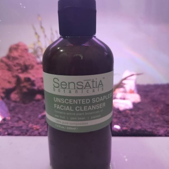 sensatia botanicals unscented soapless facial cleanser