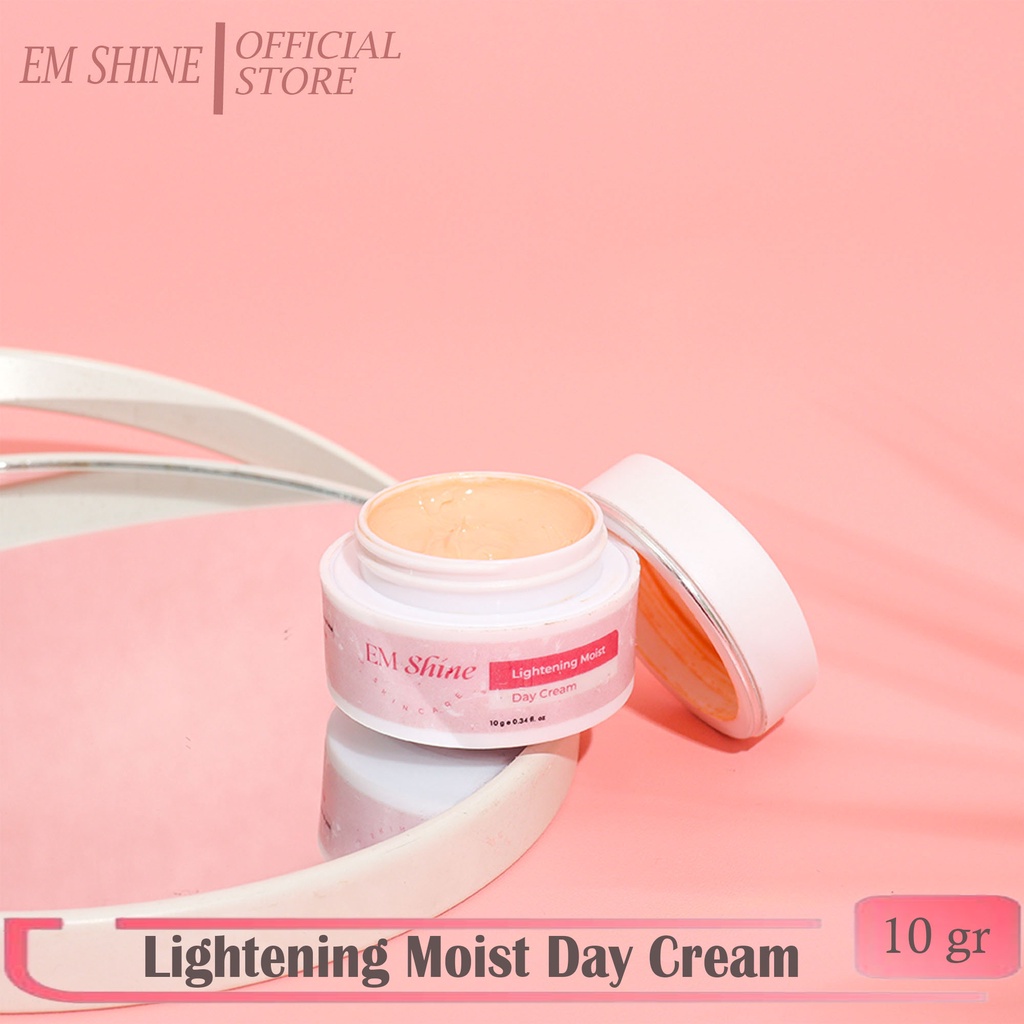 CS1- Em Shine Lightening Moist Day Cream 10gr ( Bpom ) - Cerah Glowing Terlindungi