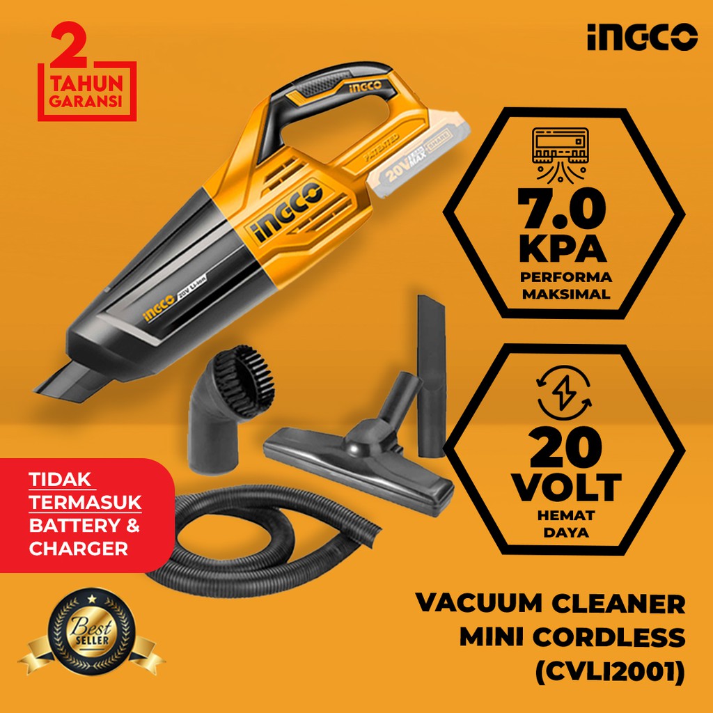 VACUUM CLEANER MINI CORDLESS 20V (BATARAI) PORTABLE