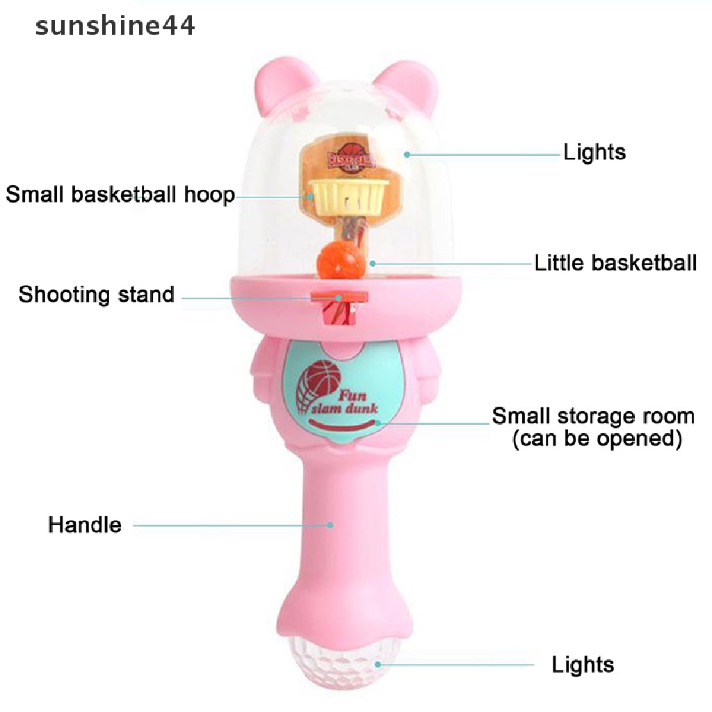 Sunshine Mainan Interaktif Bola Basket Jari Mini Anti Stress Untuk Anak