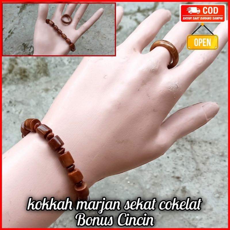 GELANG KOKKA MARJAN HALAT FREE CINCIN GELANG TERAPI GELANG KOKAH KAOKAH KAUKAH