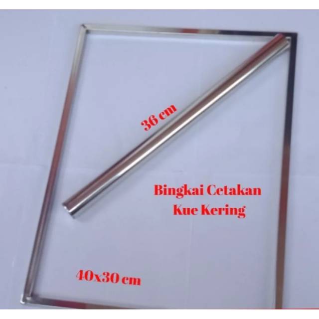 Bingkai kue kering / Bingkai Perata Adonan kue kering / bingkai perata adonan + Rollpin adonan kue k