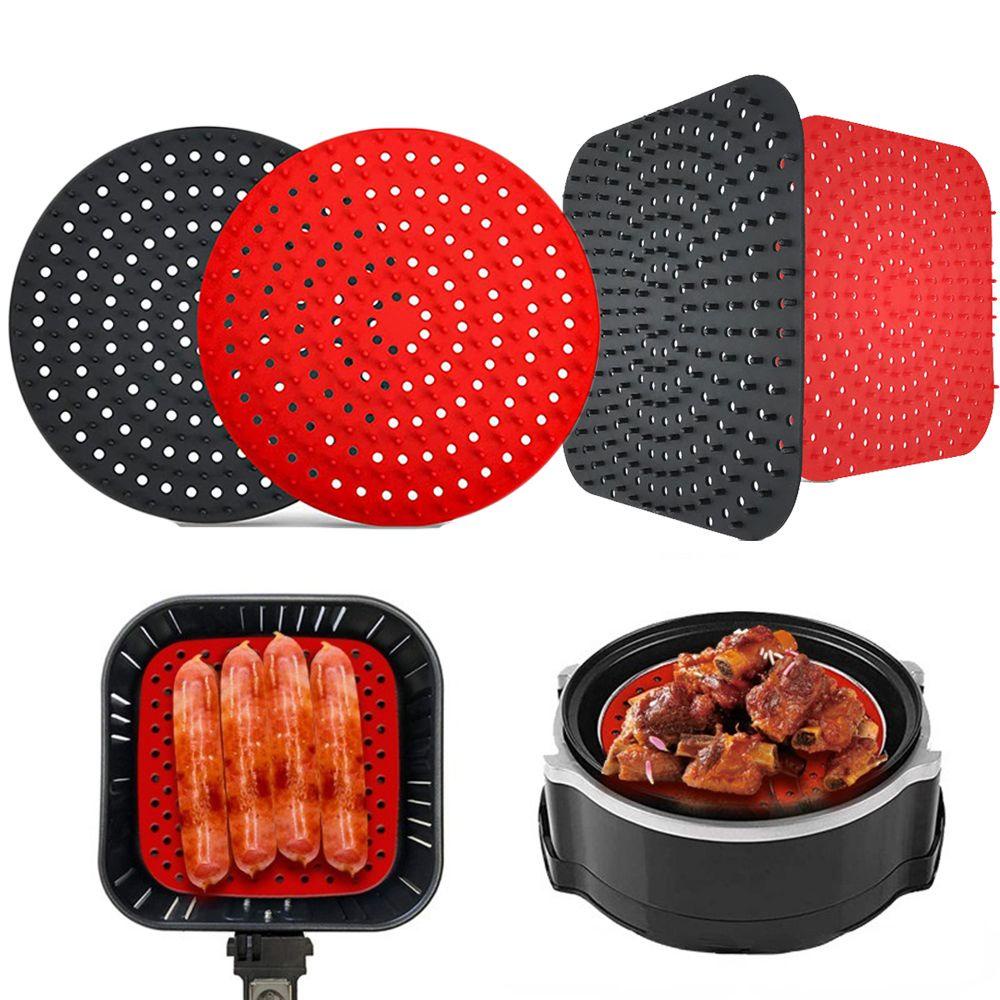 Solighter Air Fryer Liner Oven Alat Masak Baking Basket Roti Fried Chicken Pizza Plate Reusable